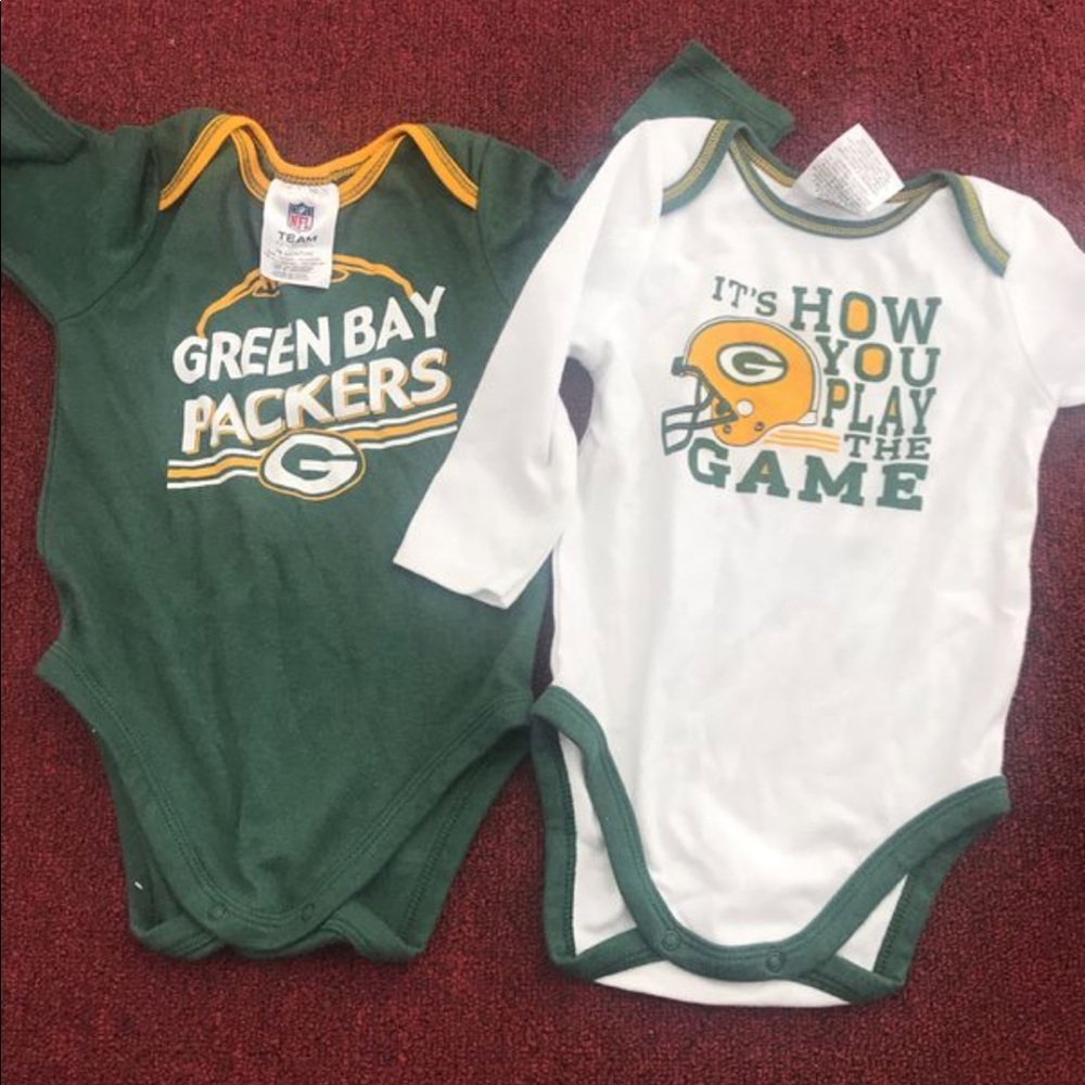 Packers Infant 2-Pack Bodysuit Set NWOT